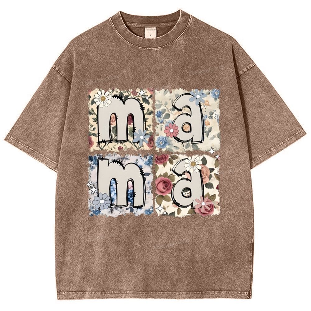 MAMA Mother's Day Christ Washed T-Shirt