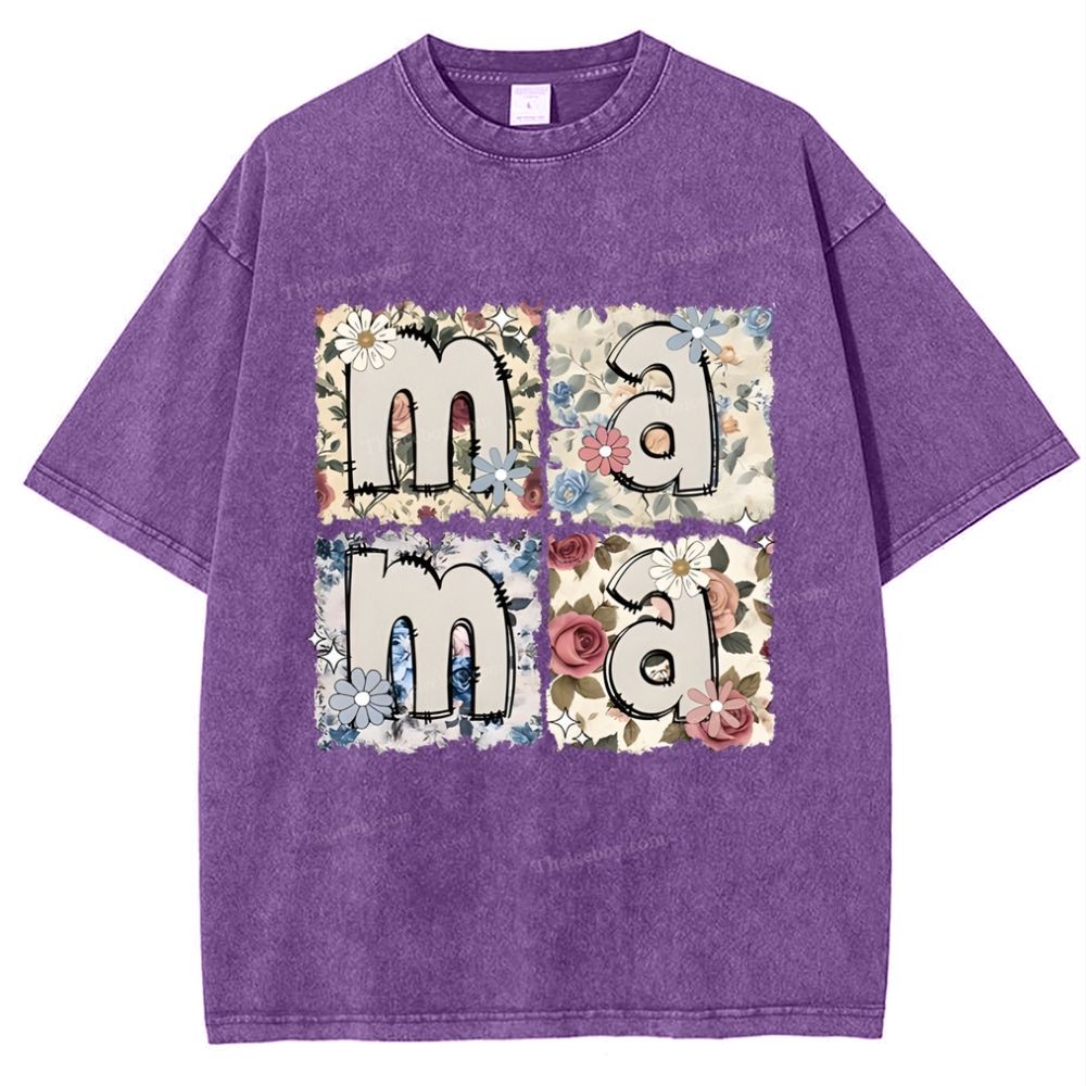 MAMA Mother's Day Christ Washed T-Shirt