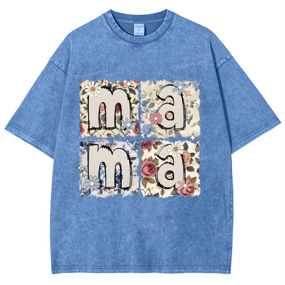 MAMA Mother's Day Christ Washed T-Shirt