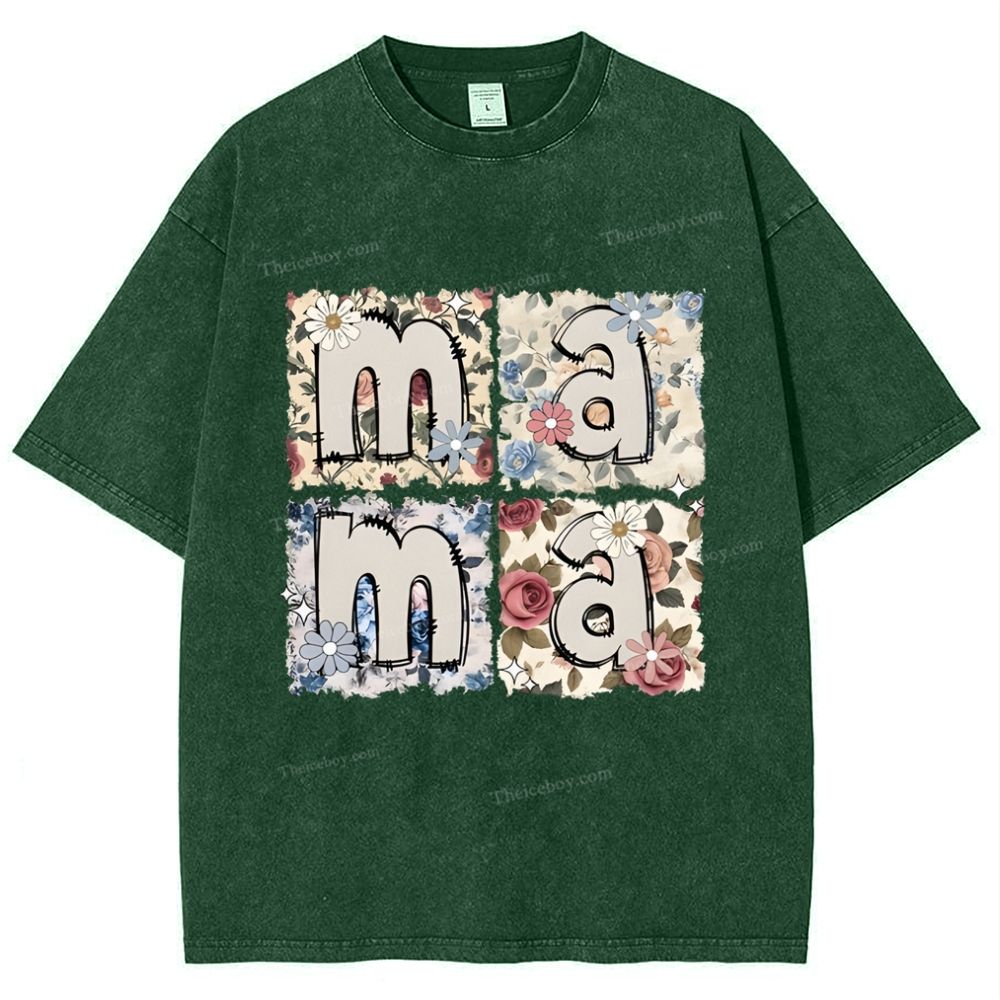 MAMA Mother's Day Christ Washed T-Shirt