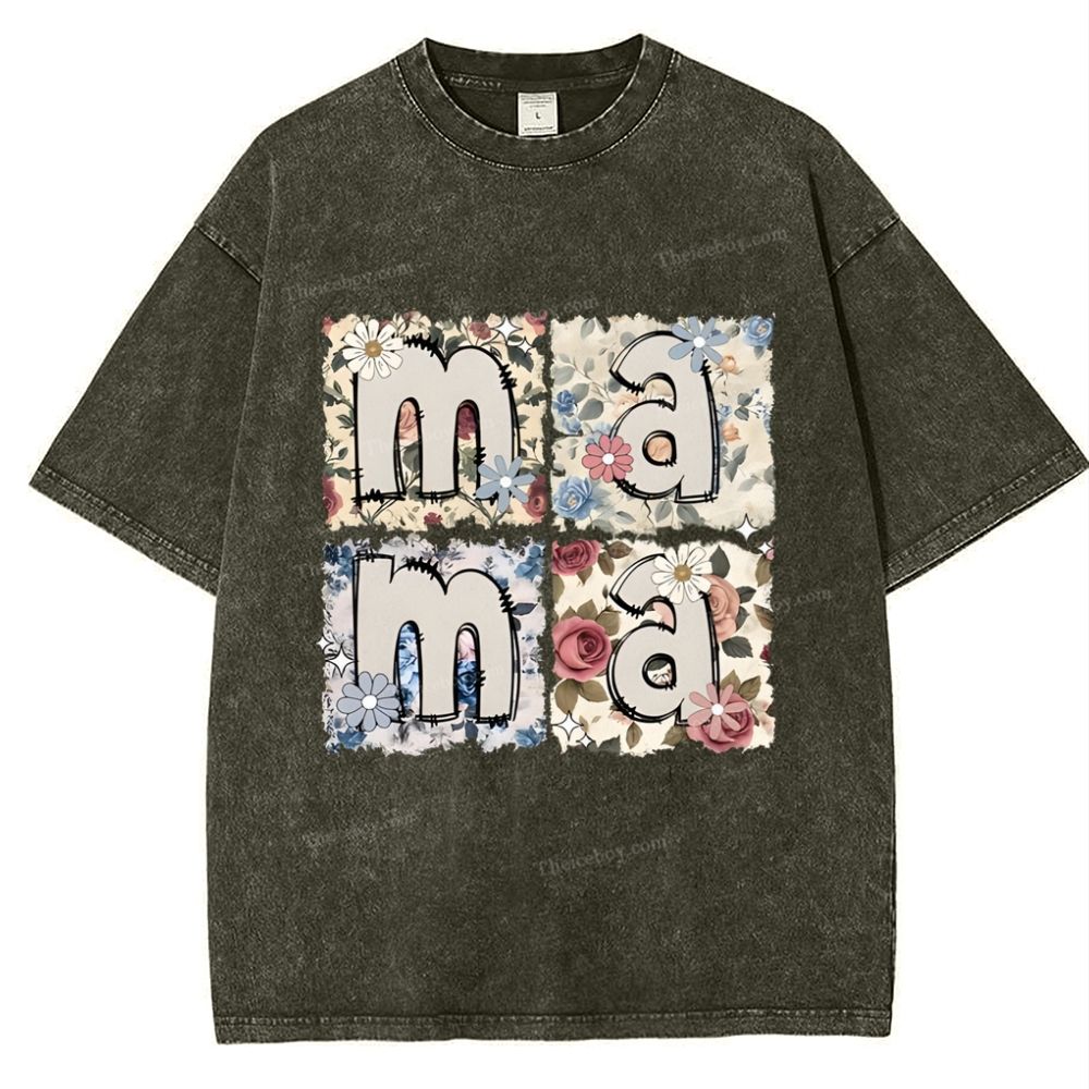 MAMA Mother's Day Christ Washed T-Shirt