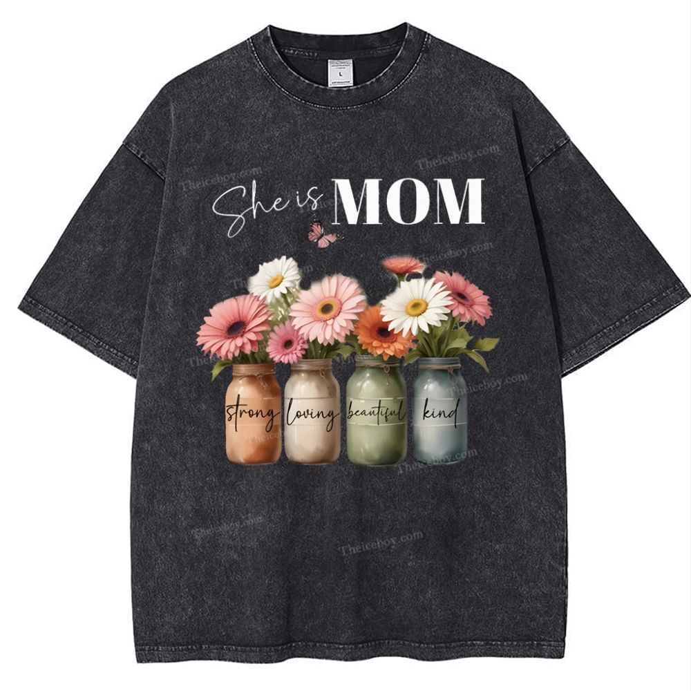Snowflake Vintage Cotton T-Shirt 2503006257