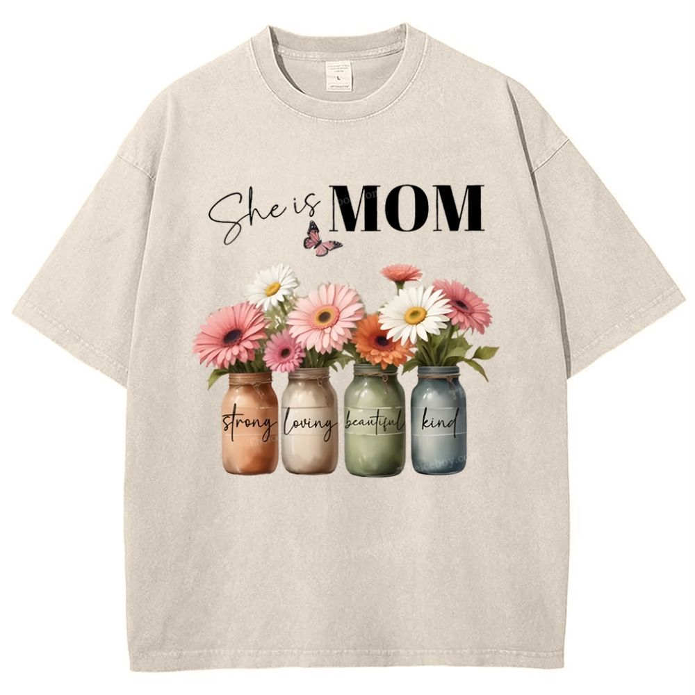 Snowflake Vintage Cotton T-Shirt 2503006257