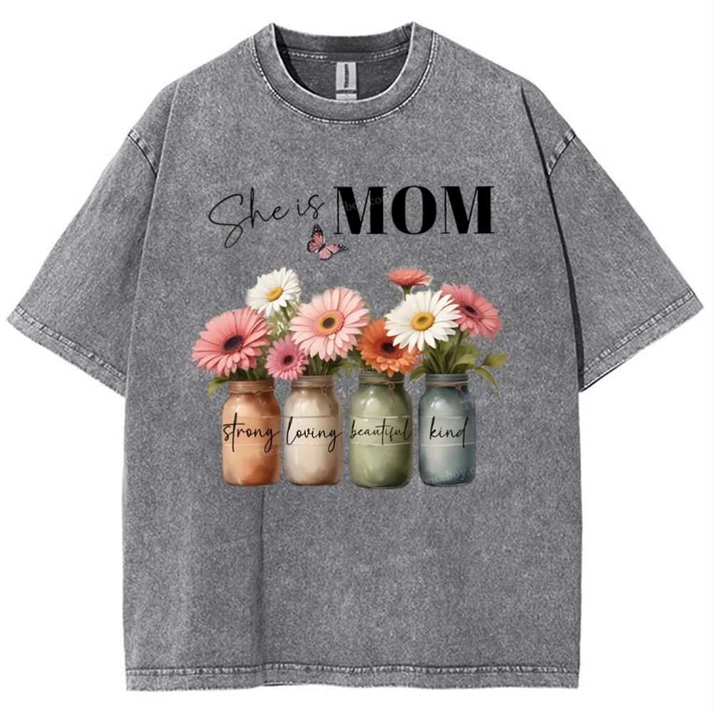 Snowflake Vintage Cotton T-Shirt 2503006257