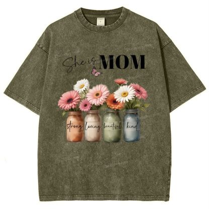 Snowflake Vintage Cotton T-Shirt 2503006257