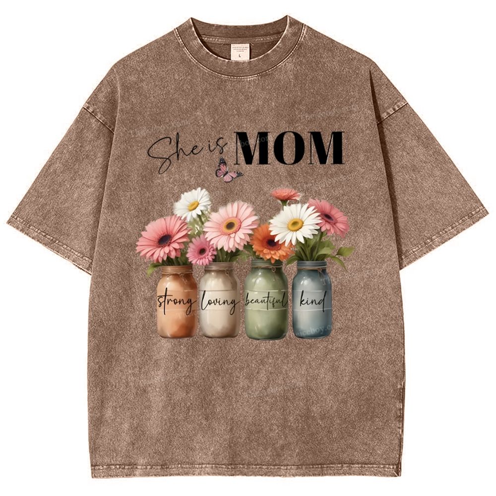 Snowflake Vintage Cotton T-Shirt 2503006257