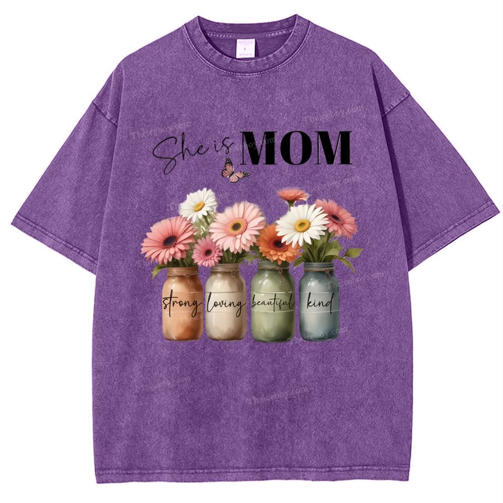 Snowflake Vintage Cotton T-Shirt 2503006257