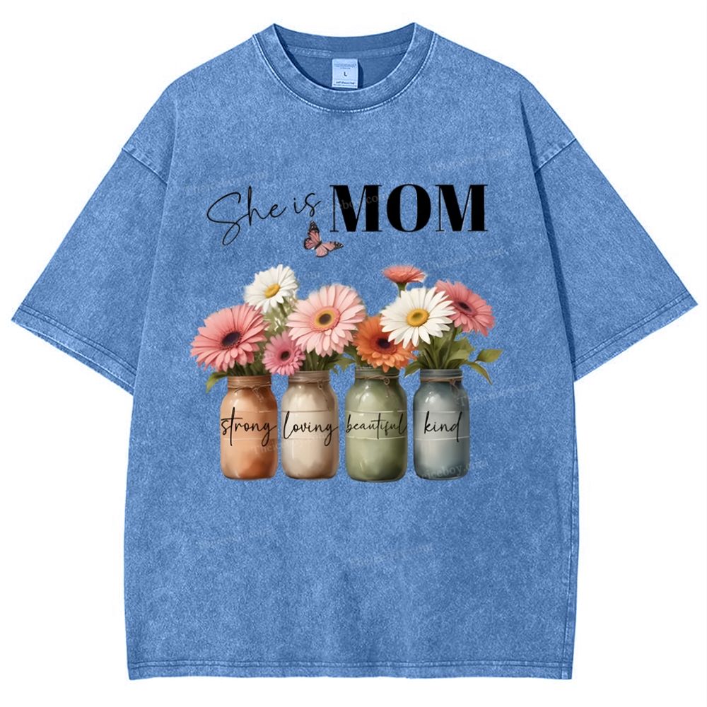 Snowflake Vintage Cotton T-Shirt 2503006257