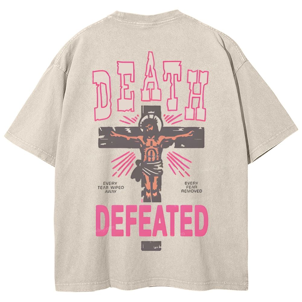 Revelation 21:4 Snowflake Vintage Washed T-Shirt