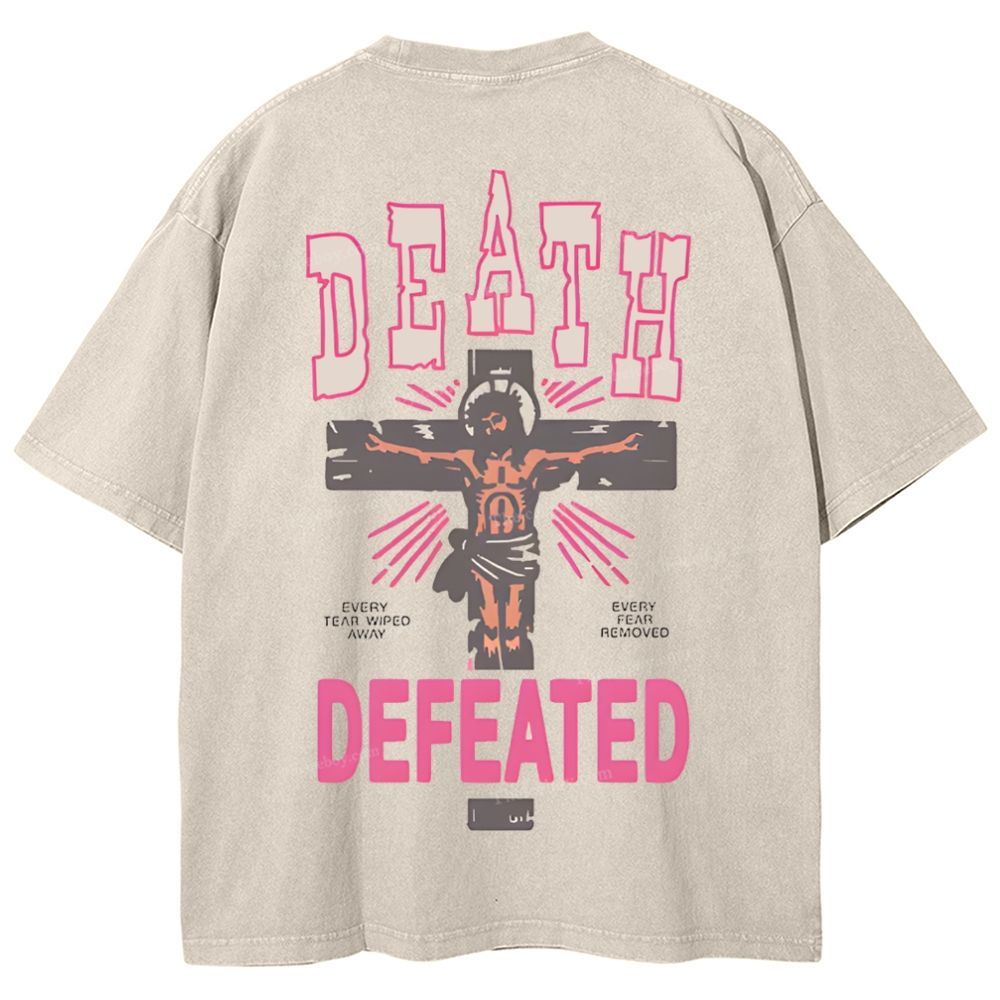Revelation 21:4 Snowflake Vintage Washed T-Shirt