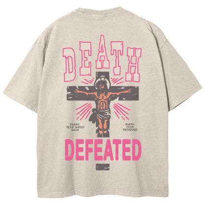 Revelation 21:4 Snowflake Vintage Washed T-Shirt
