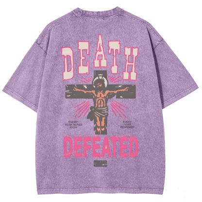 Revelation 21:4 Snowflake Vintage Washed T-Shirt