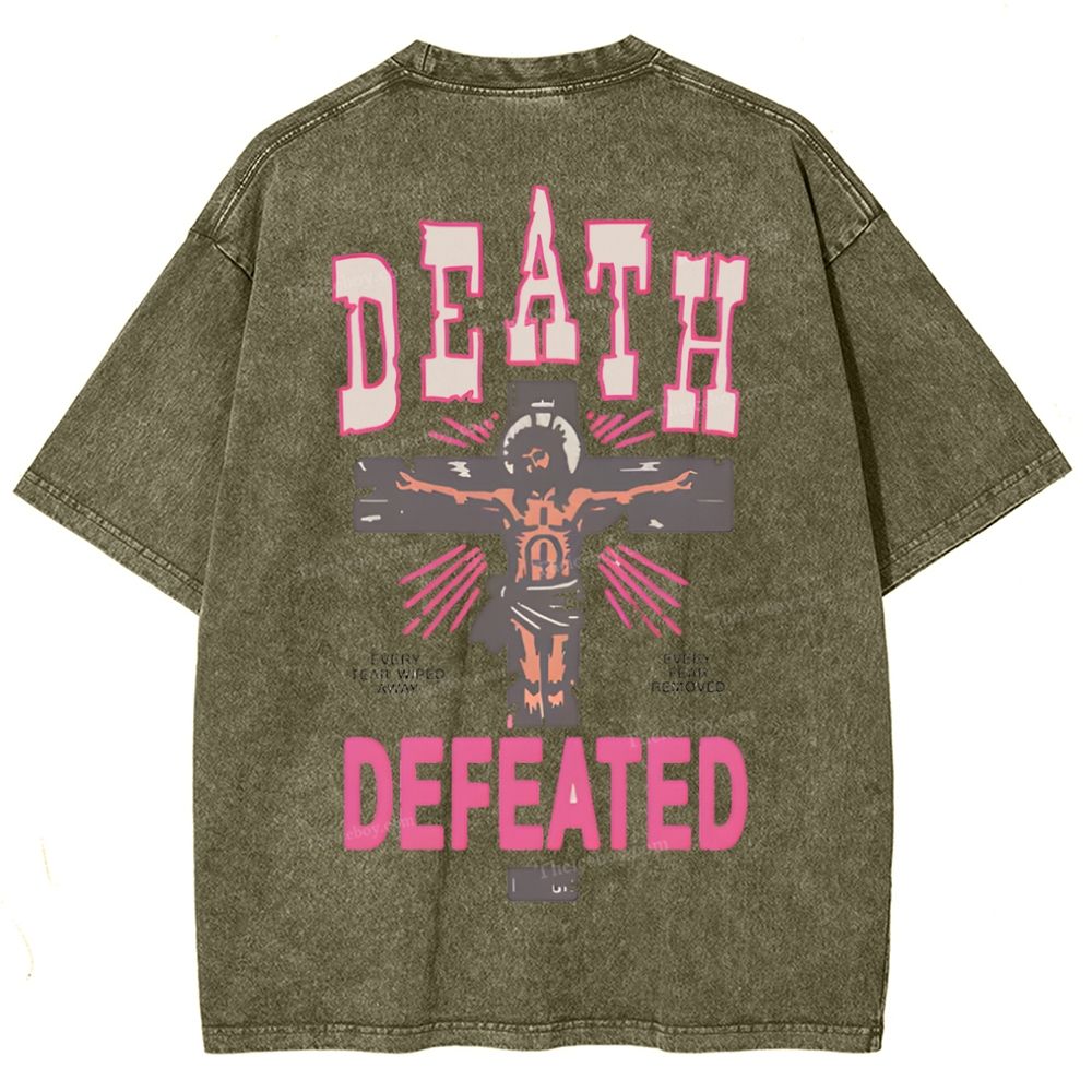 Revelation 21:4 Snowflake Vintage Washed T-Shirt