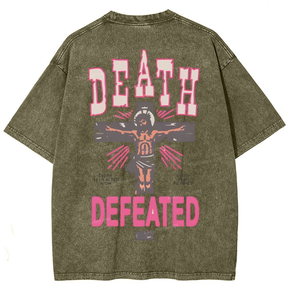 Revelation 21:4 Snowflake Vintage Washed T-Shirt