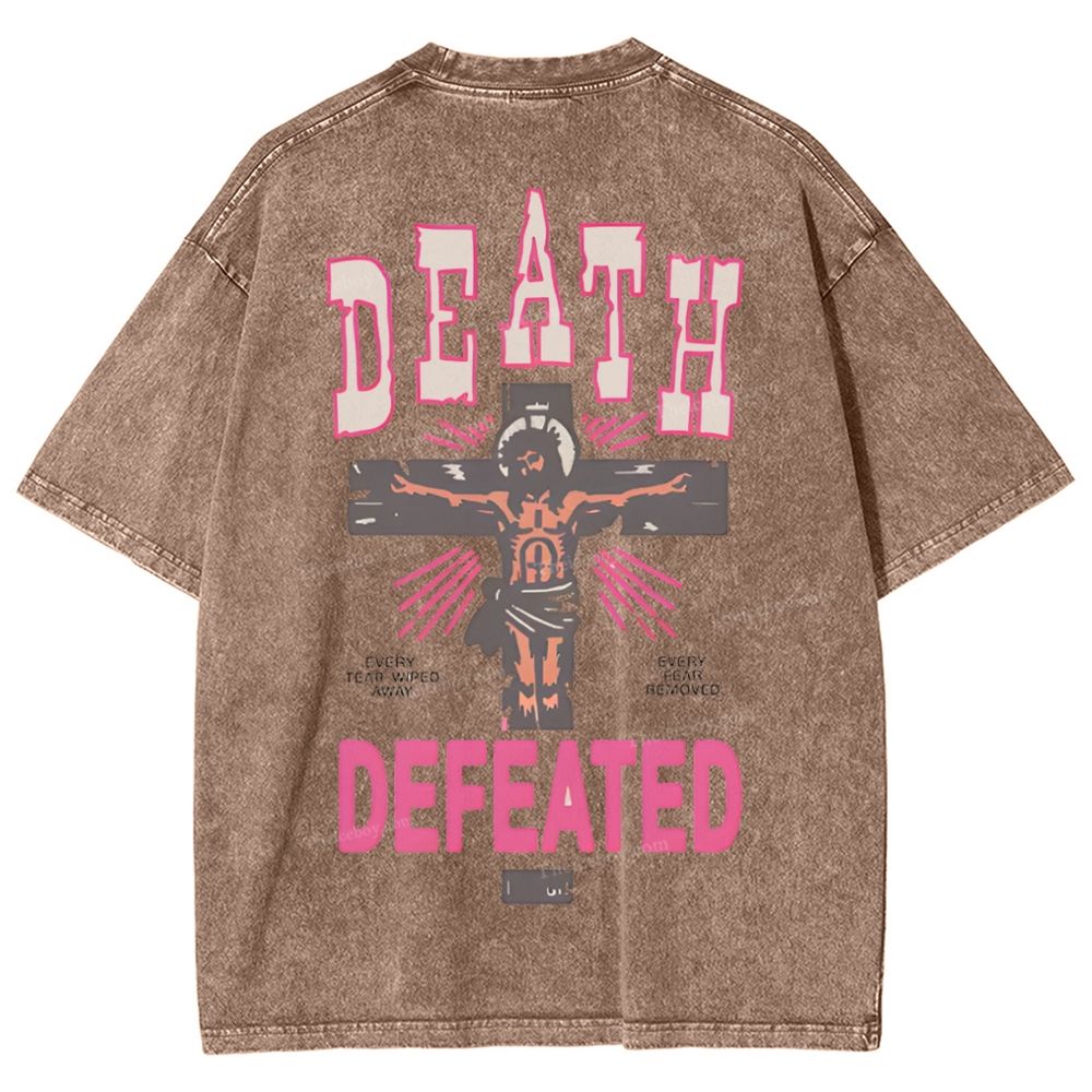 Revelation 21:4 Snowflake Vintage Washed T-Shirt