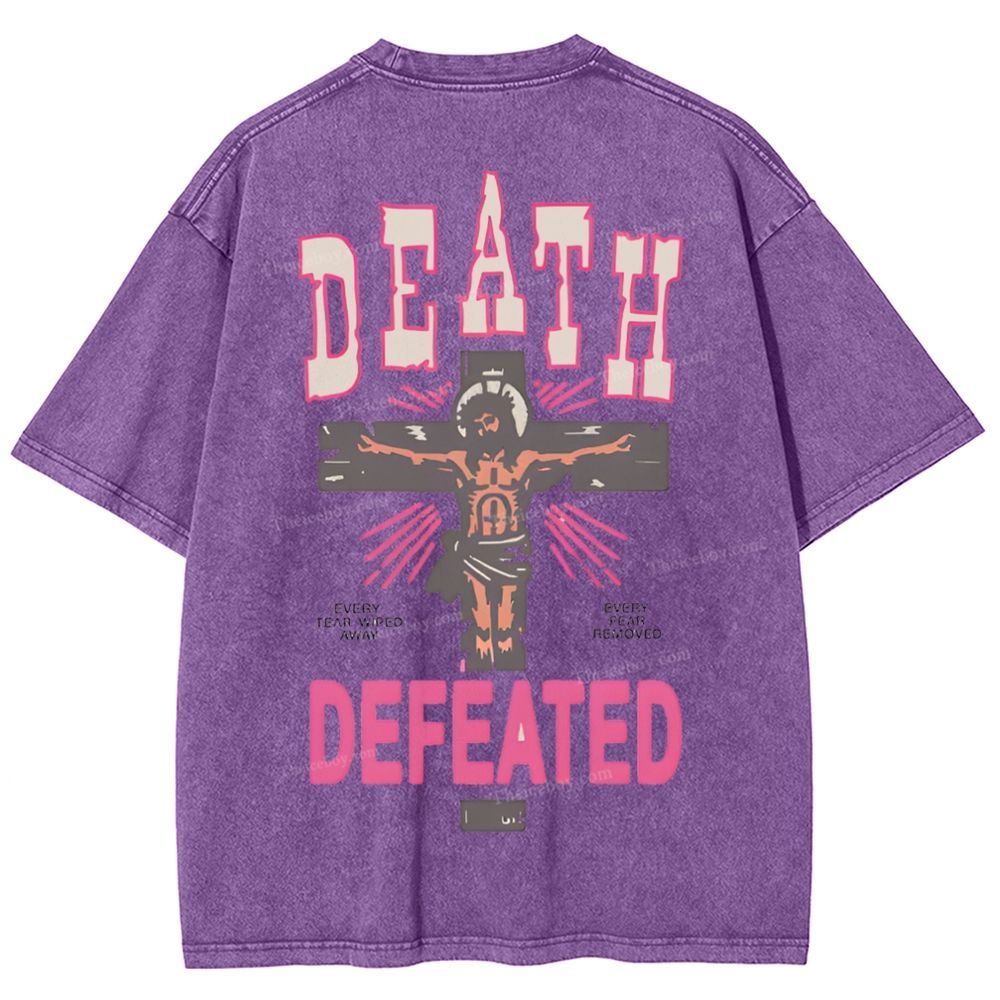 Revelation 21:4 Snowflake Vintage Washed T-Shirt