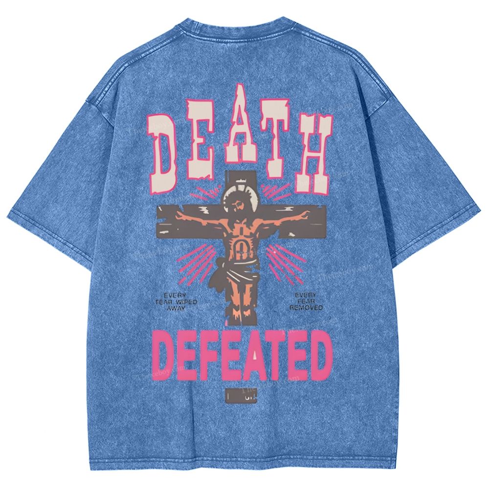 Revelation 21:4 Snowflake Vintage Washed T-Shirt