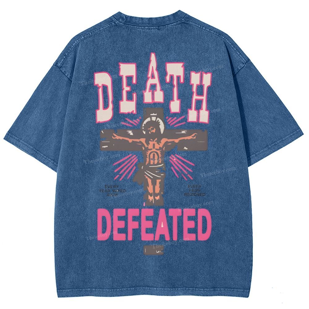 Revelation 21:4 Snowflake Vintage Washed T-Shirt