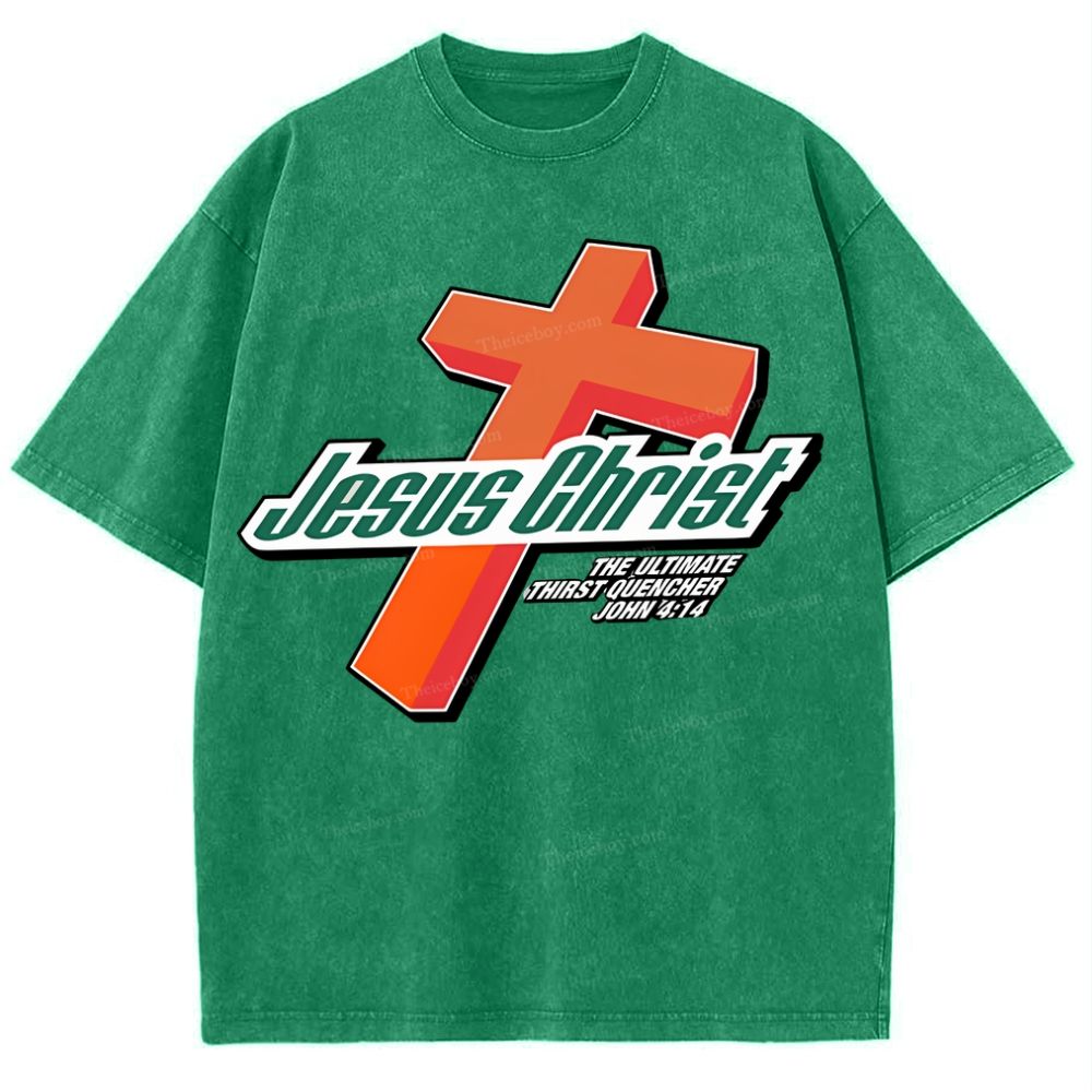 Jesus Christ Snowflake Vintage Washed T-Shirt