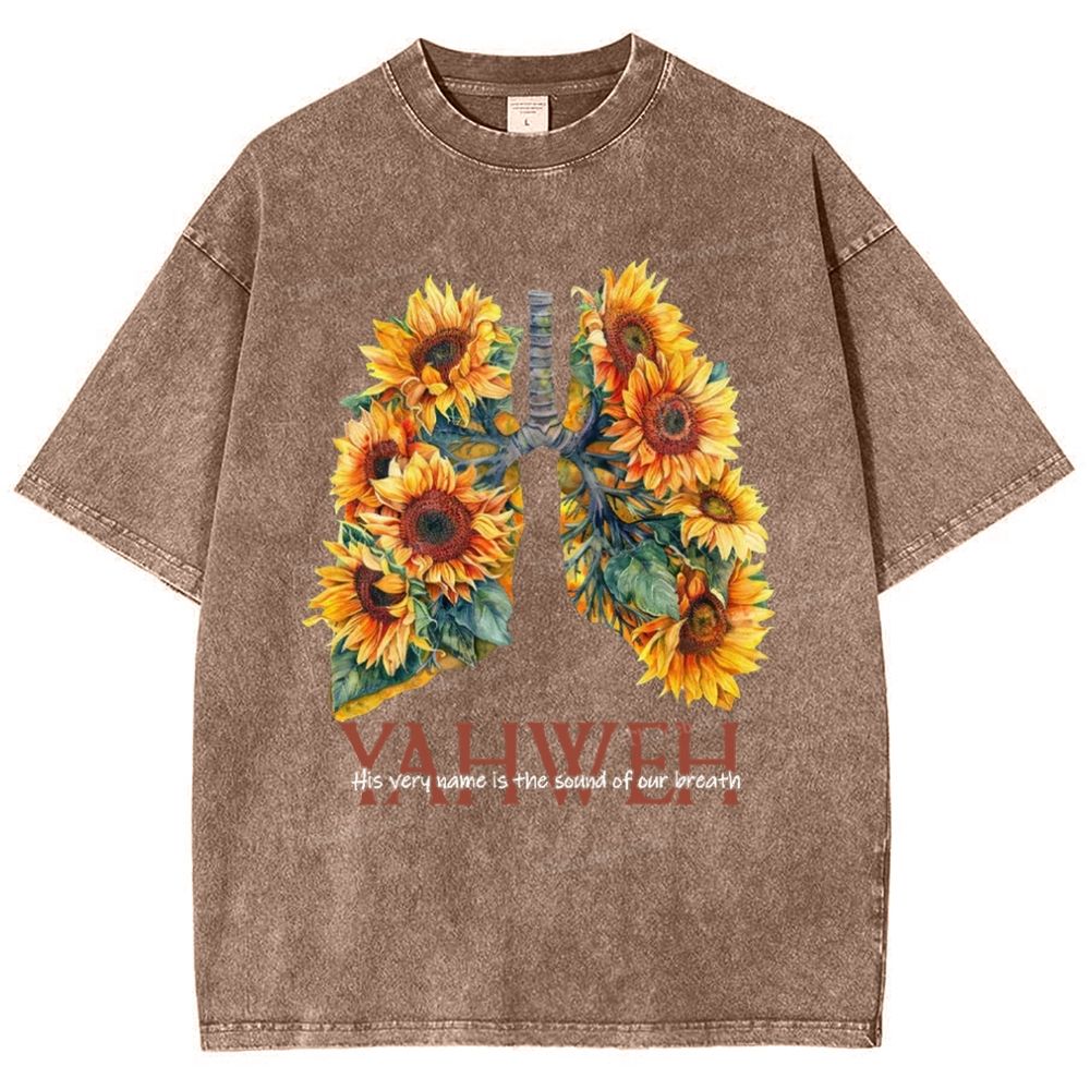 Yahweh Healthy Breathing Snowflake Vintage Washed T-Shirt