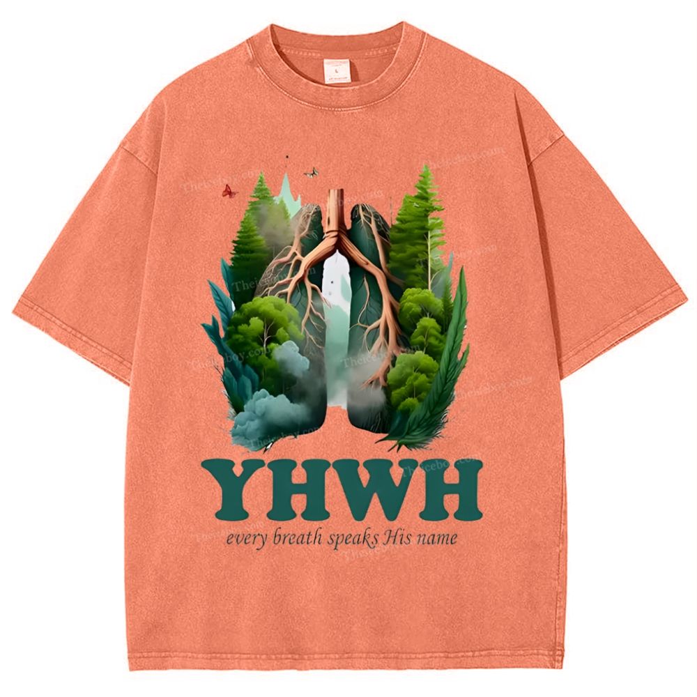 Yahweh Healthy Breathing Snowflake Vintage Washed T-Shirt