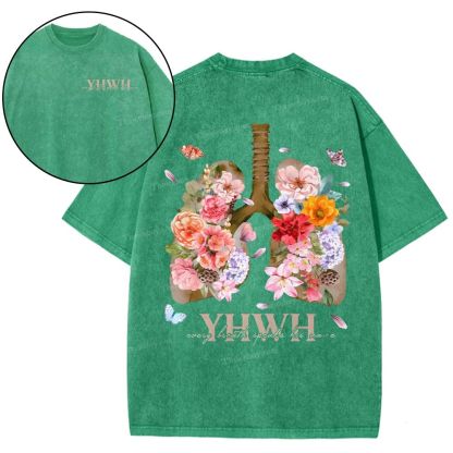 Yahweh Healthy Breathing Snowflake Vintage Washed T-Shirt