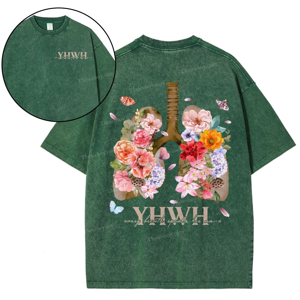 Yahweh Healthy Breathing Snowflake Vintage Washed T-Shirt
