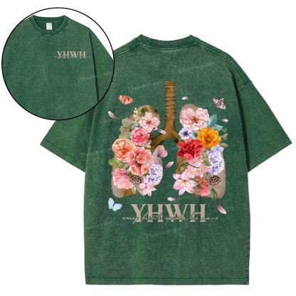 Yahweh Healthy Breathing Snowflake Vintage Washed T-Shirt