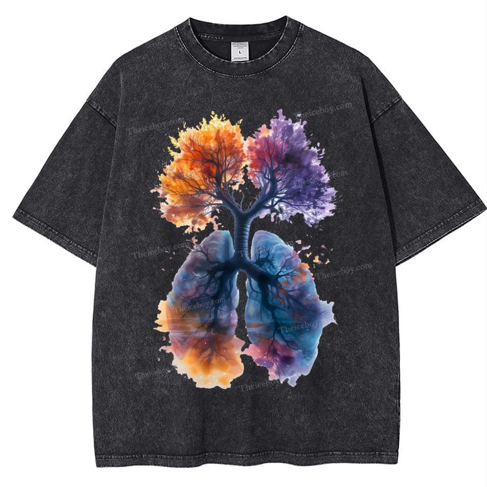 Yahweh Healthy Breathing Snowflake Vintage Washed T-Shirt