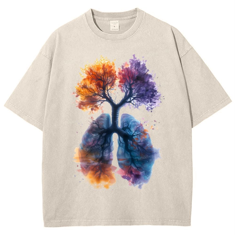Yahweh Healthy Breathing Snowflake Vintage Washed T-Shirt