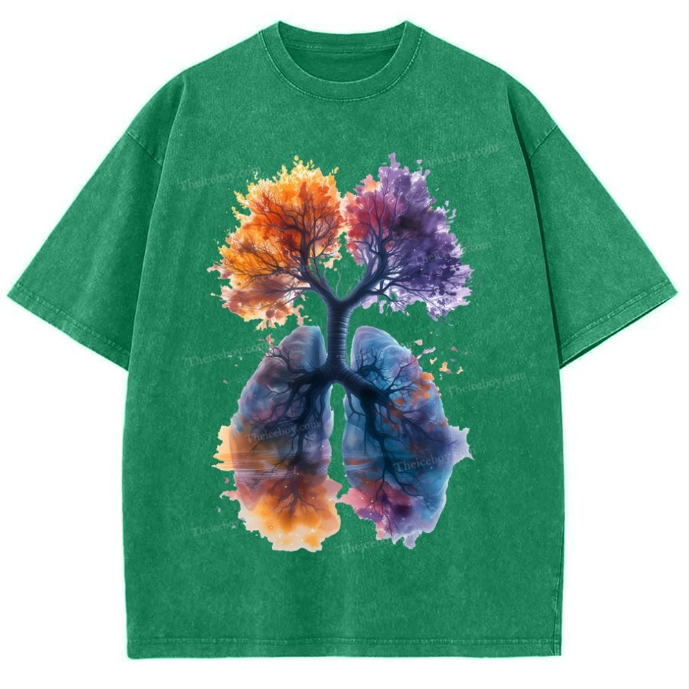 Yahweh Healthy Breathing Snowflake Vintage Washed T-Shirt