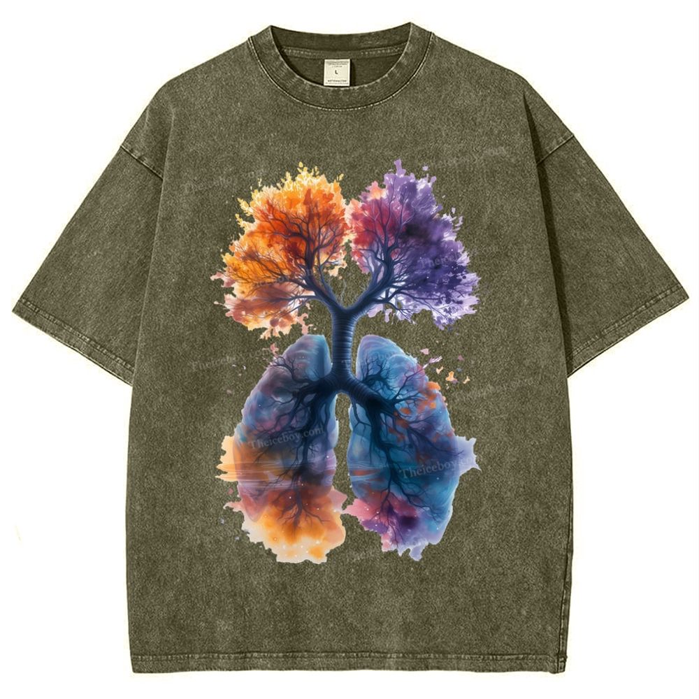 Yahweh Healthy Breathing Snowflake Vintage Washed T-Shirt
