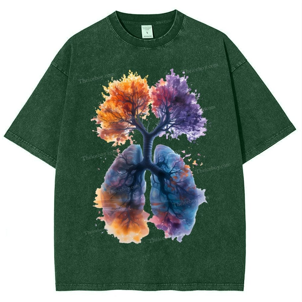 Yahweh Healthy Breathing Snowflake Vintage Washed T-Shirt