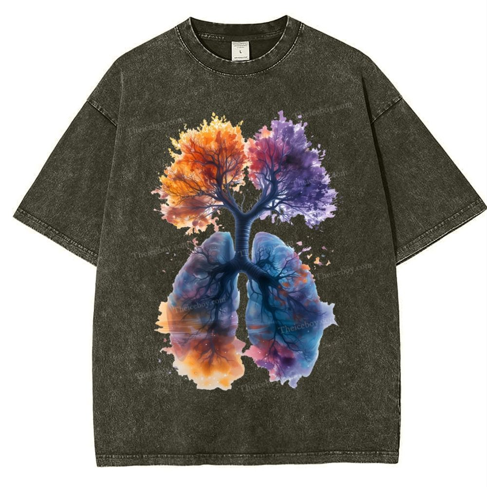 Yahweh Healthy Breathing Snowflake Vintage Washed T-Shirt