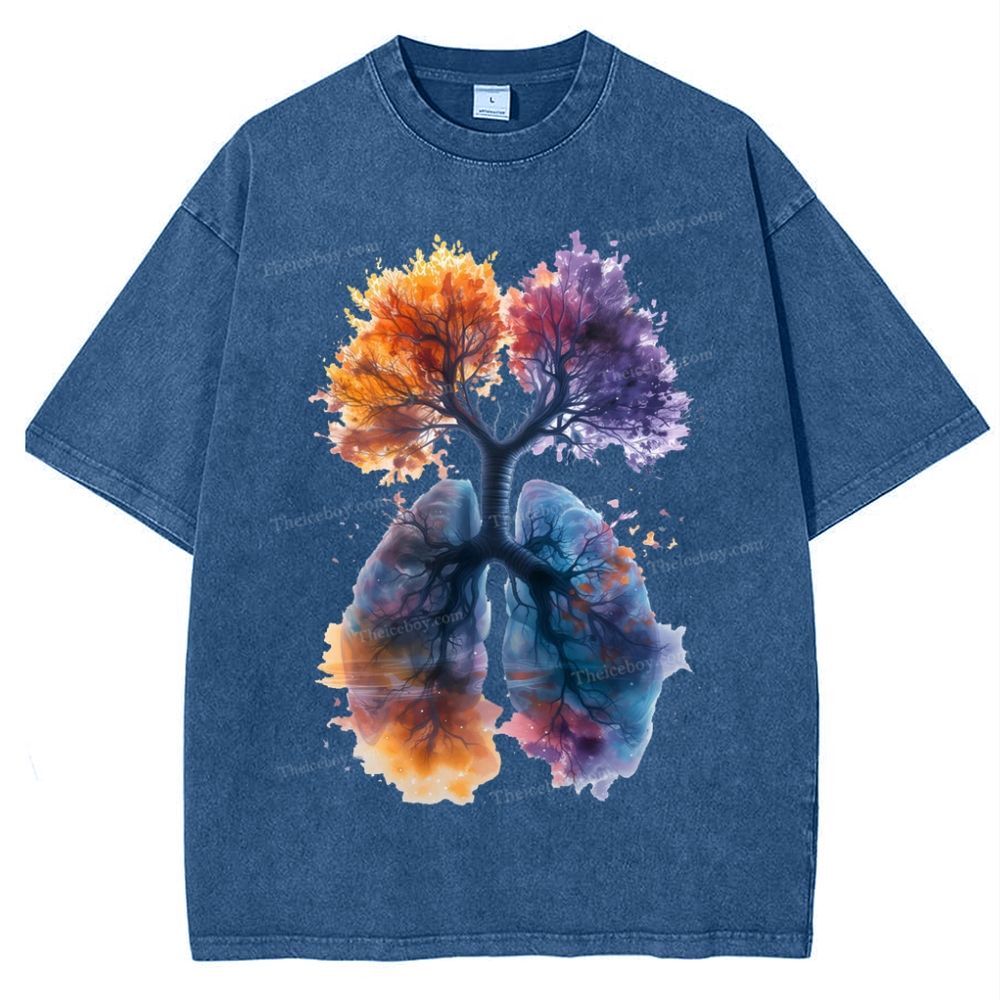 Yahweh Healthy Breathing Snowflake Vintage Washed T-Shirt