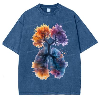 Yahweh Healthy Breathing Snowflake Vintage Washed T-Shirt
