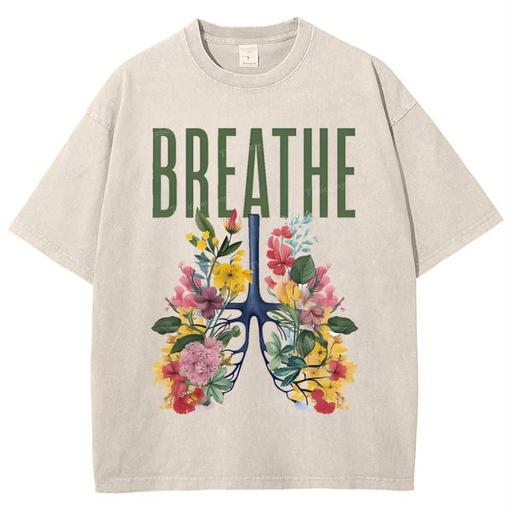 Yahweh Healthy Breathing Snowflake Vintage Washed T-Shirt