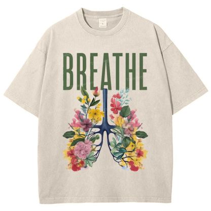 Yahweh Healthy Breathing Snowflake Vintage Washed T-Shirt