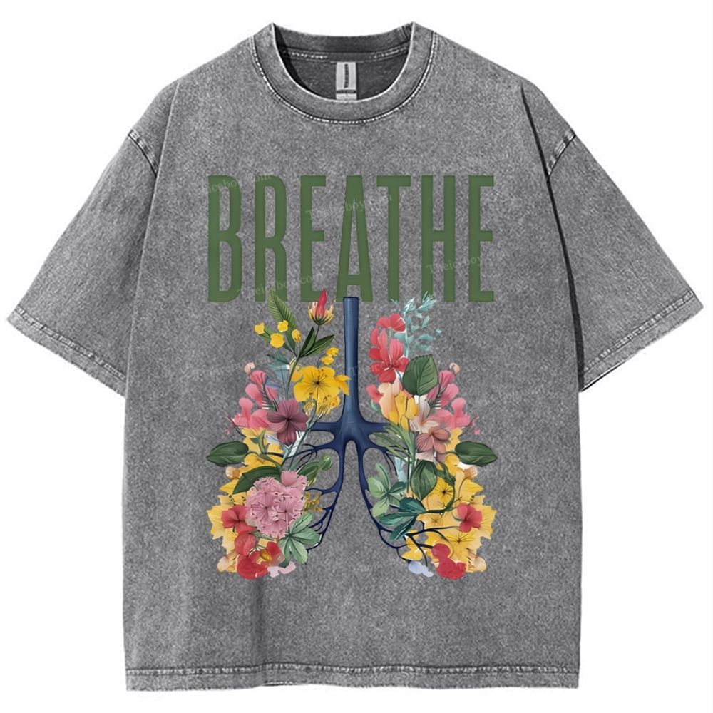 Yahweh Healthy Breathing Snowflake Vintage Washed T-Shirt