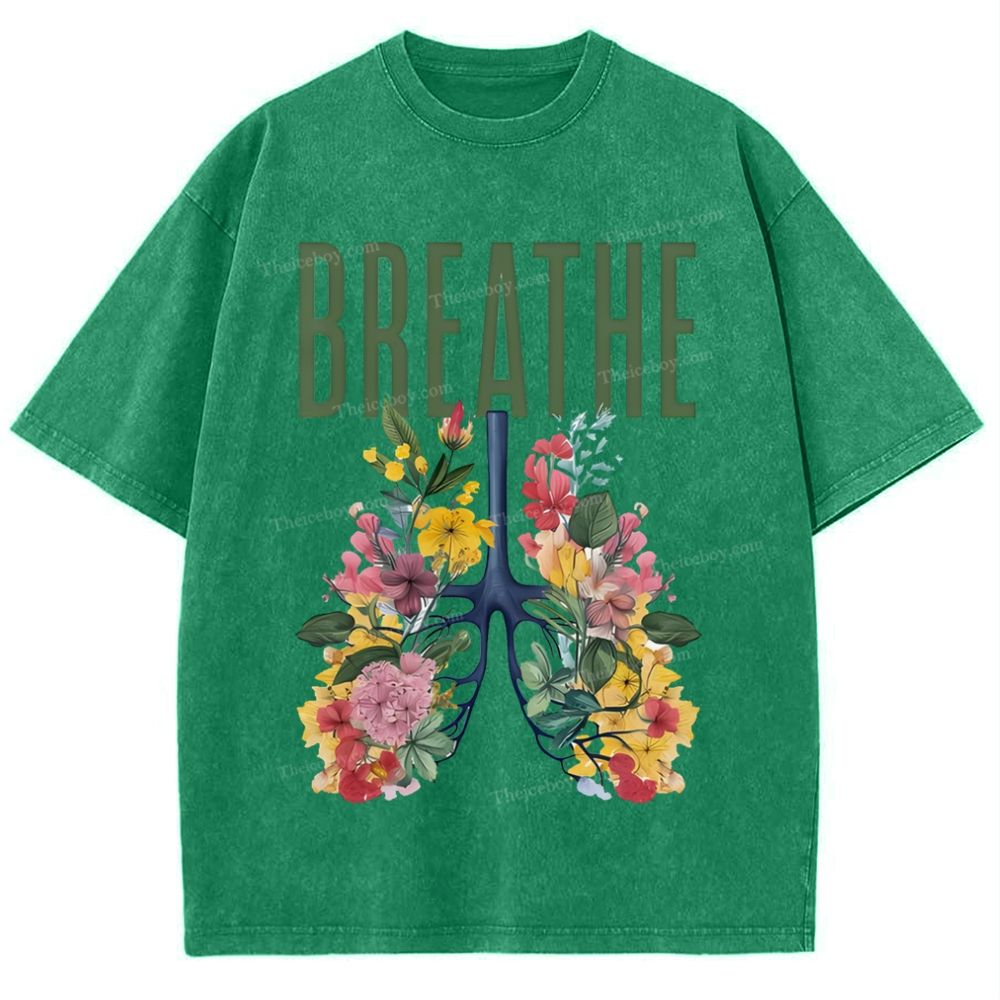 Yahweh Healthy Breathing Snowflake Vintage Washed T-Shirt