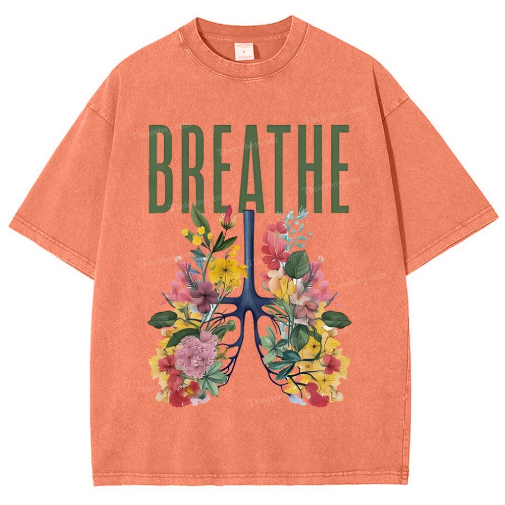 Yahweh Healthy Breathing Snowflake Vintage Washed T-Shirt