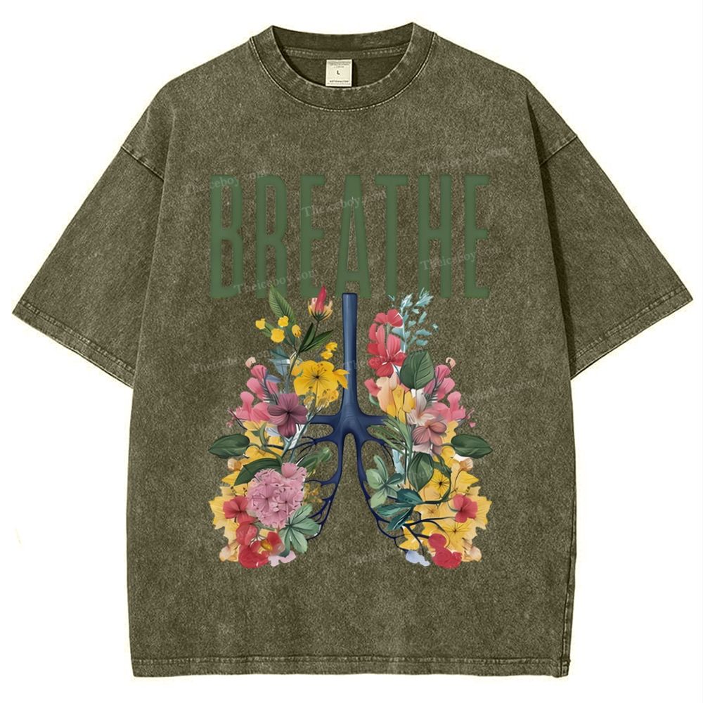 Yahweh Healthy Breathing Snowflake Vintage Washed T-Shirt