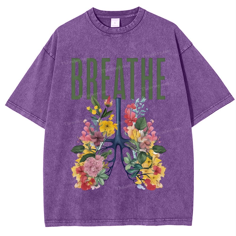 Yahweh Healthy Breathing Snowflake Vintage Washed T-Shirt