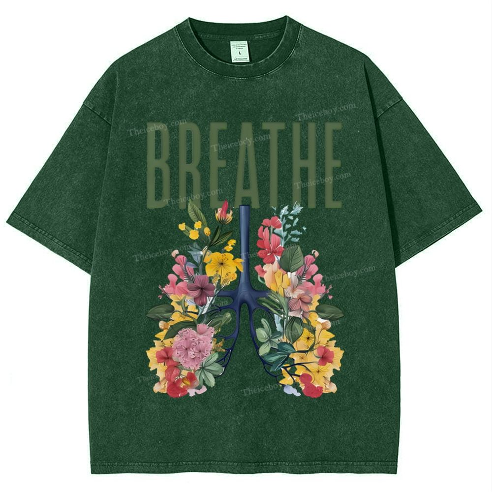 Yahweh Healthy Breathing Snowflake Vintage Washed T-Shirt