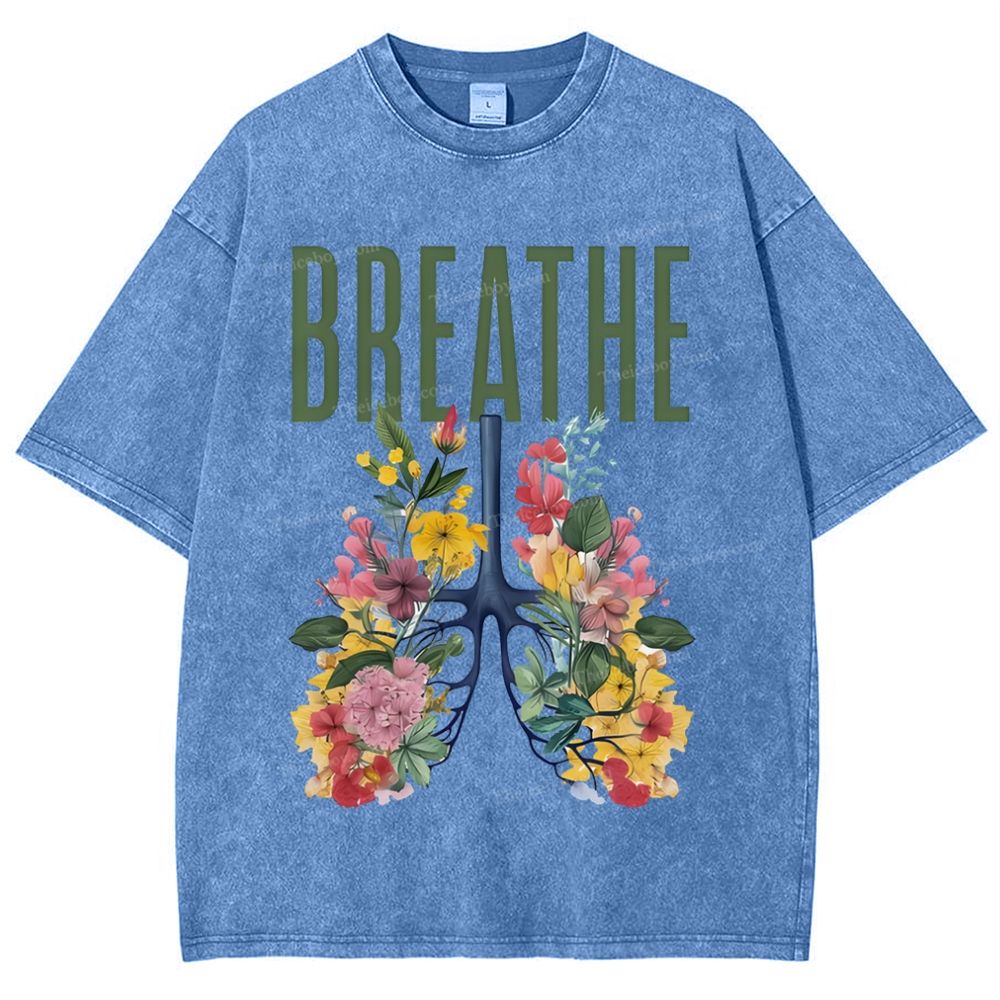 Yahweh Healthy Breathing Snowflake Vintage Washed T-Shirt
