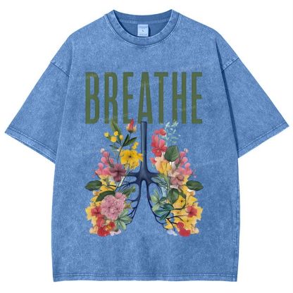 Yahweh Healthy Breathing Snowflake Vintage Washed T-Shirt