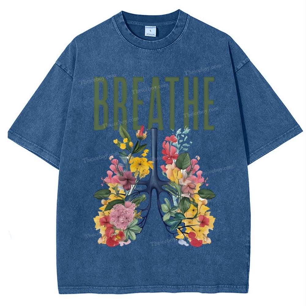 Yahweh Healthy Breathing Snowflake Vintage Washed T-Shirt