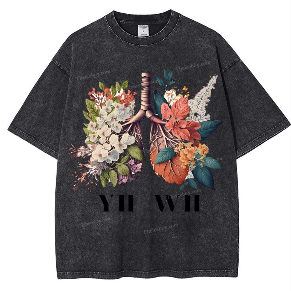 Yahweh Healthy Breathing Snowflake Vintage Washed T-Shirt