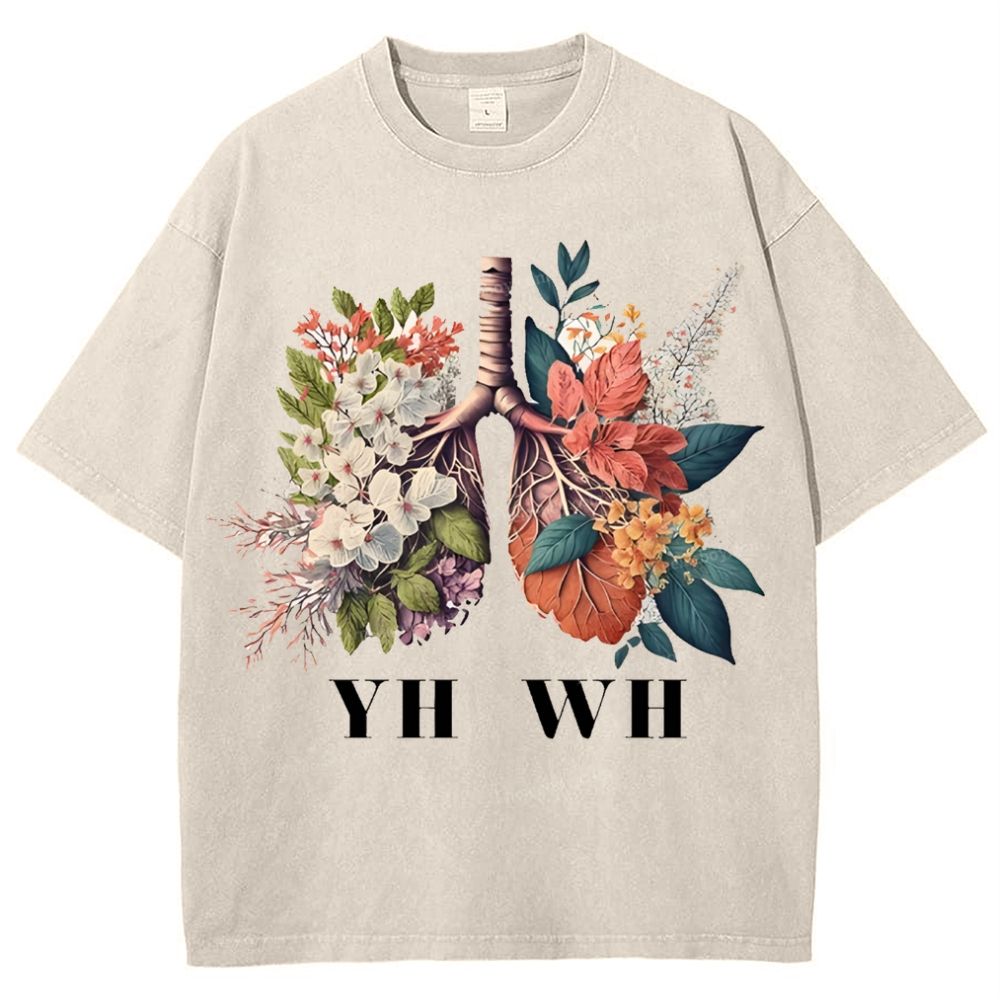 Yahweh Healthy Breathing Snowflake Vintage Washed T-Shirt