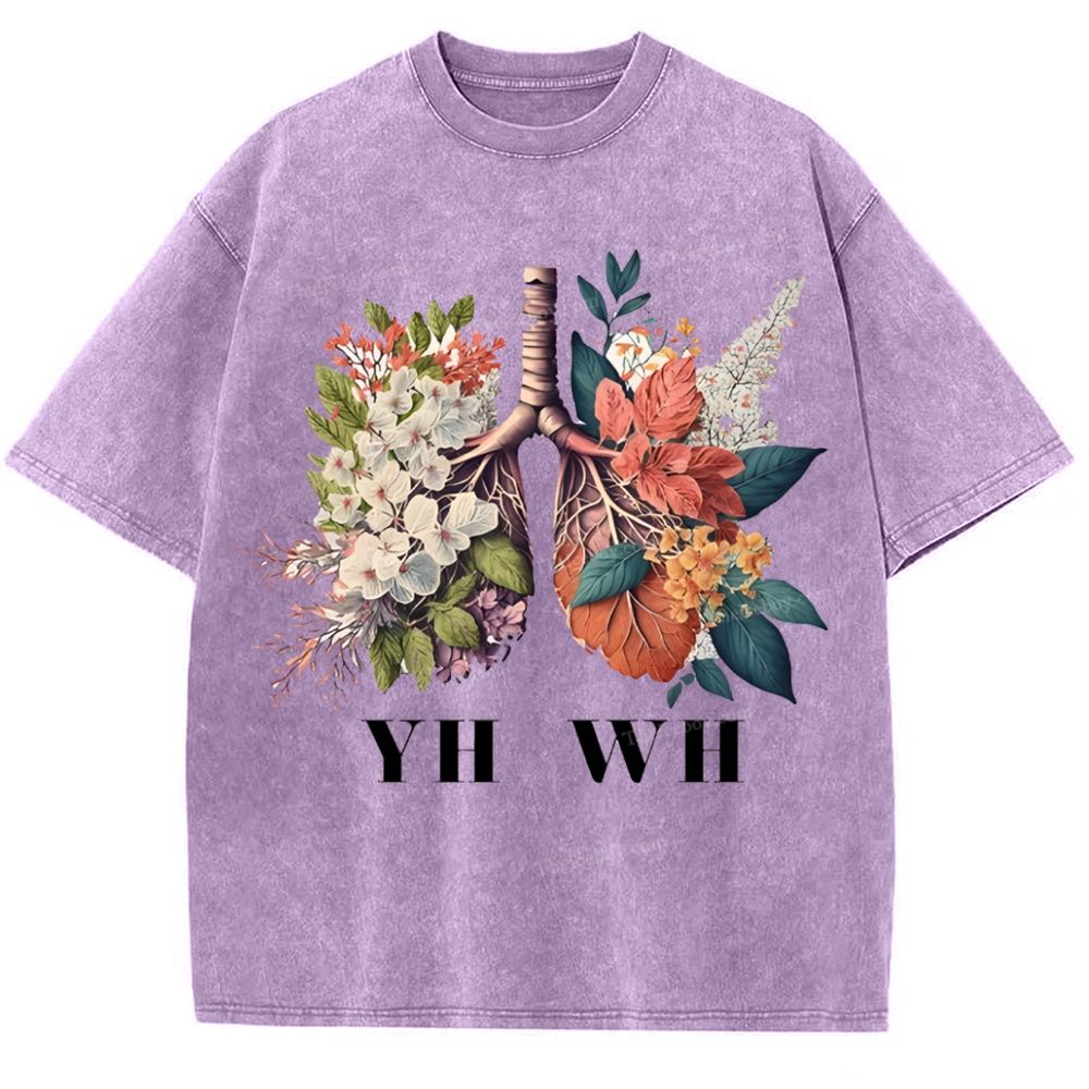 Yahweh Healthy Breathing Snowflake Vintage Washed T-Shirt